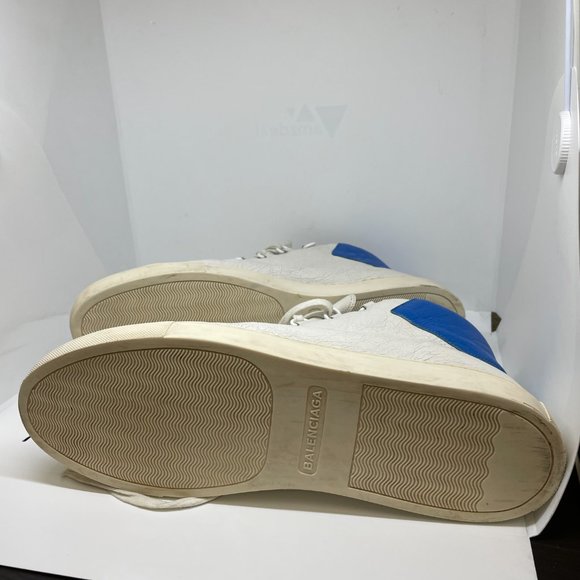 Balenciaga Arena Highs - Blanc / Bleu  Men's Sneakers - Picture 10 of 14